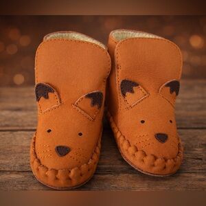 NWT Donsje ‘Fox’ Baby Booties 🦊 6–12M